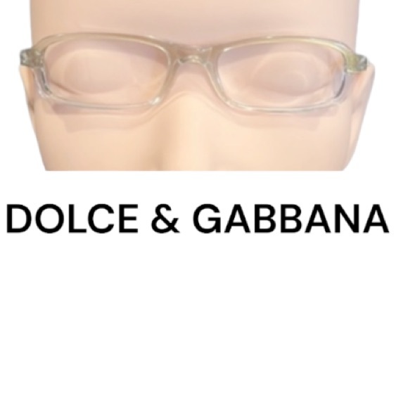 Authentic Dolce & Gabbana signature transparent prescription eyeglasses frames - Picture 1 of 12